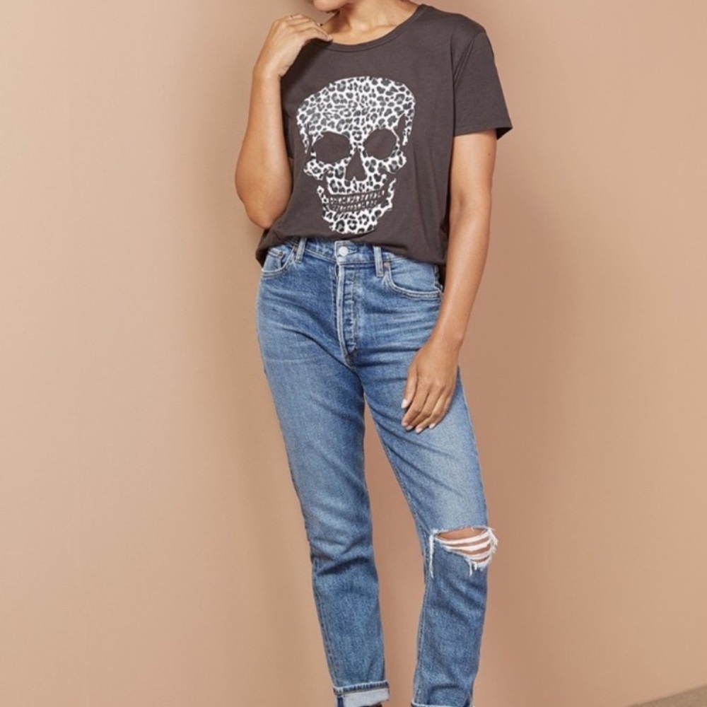 Chaser CHA SOR Leopard Skull Tee Size XL - Picture 2 of 9